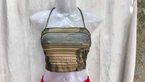 I. Trendy Camouflage Print Crop Top