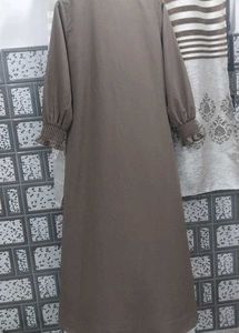 Classy and beautiful brown abaya with scarf🤎