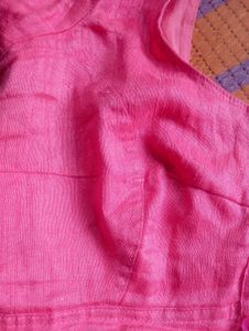 Pink Striped Cotton Blouse