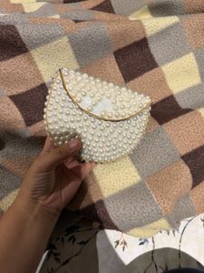 Elegant Beaded Clutch Bag