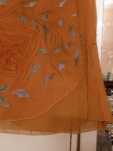 Beautiful Orange Ethnic Gown