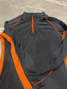 Men's Black &amp; Orange Pullover Top