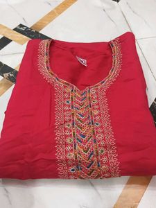 Vibrant Embroidered Kurta