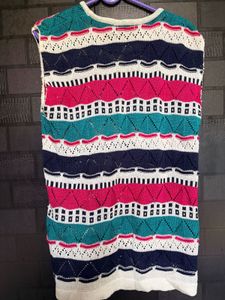 Retro Stripe Knit Sleeveless Top