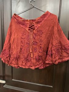 Boho Embroidered Skirt