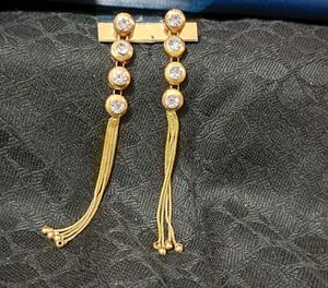 Long Chain Tassels Earring