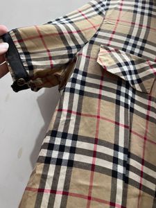 Burberry Print Classic Plaid Short Sleeve Shirt