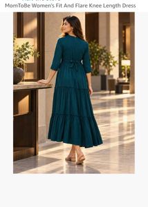 Tiered Maternity Maxi Dress