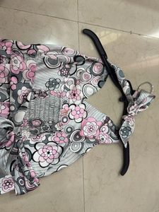 Floral Halter Neck Dress