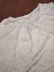 Gray Tiered Sleeveless Tunic Top