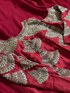 ethnic Gown With Shawl