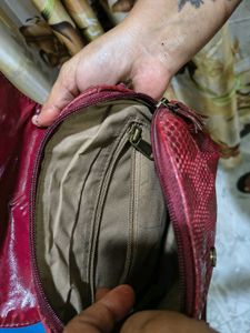 Stylish Baggit Brand maroon colour Crossbody Bag