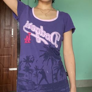 Purple LA Dodgers Baseball T-Shirt