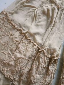 Elegant Beige Lace Kurta