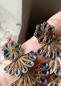 Beautiful Peacock Design Earrings