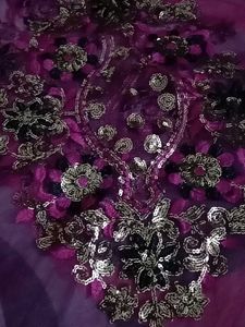 beautiful sequence work net dupatta