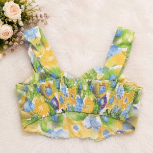 Floral Print Corset Top