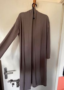Ribbed Knit Duster Cardigan