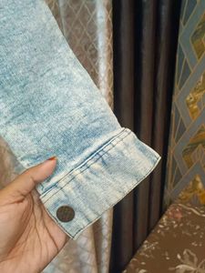 Pearl Embellished Denim Jacket