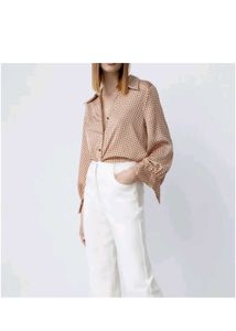 Zara Printed Satin Shirt