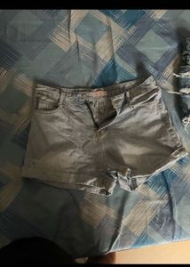 Light Wash Denim Shorts