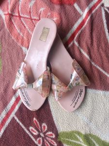 Cute Pink Floral Slides