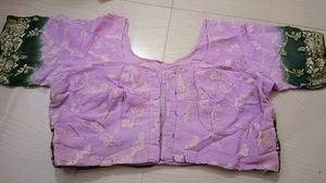 Pink Chiffon Zari Saree