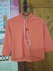 Heart Cropped Hoodie