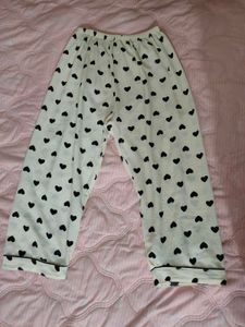 Cute Heart Print Pajama Pants