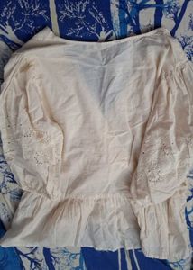 Chic Peplum Blouse with Embroidery