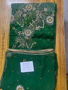 Unstich Embroidered Green suit.