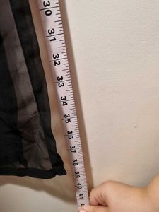 Transparent Sheer Black Slip