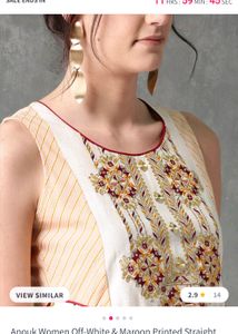 Embroidered Kurti Top