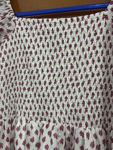 Chic Patterned Square Neck Dress
