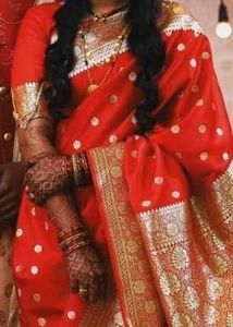 Pure Banarasi Wedding Red Saree