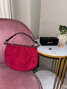 Chic Red Hobo Shoulder Bag