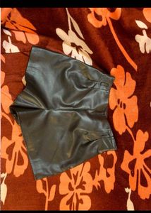 Faux Leather Shorts