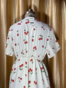 women cherry printed dress❤️