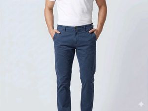 Men's Blue Chinos