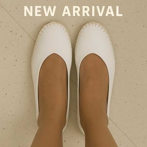White Ballerinas Imported Pure Leather