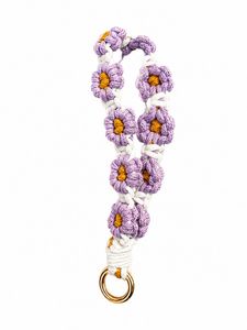 Cute Flower Phone Charm Chrochet