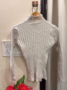 Ribbed Turtleneck Sweater