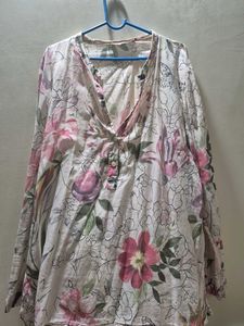 Floral Print Tunic Top