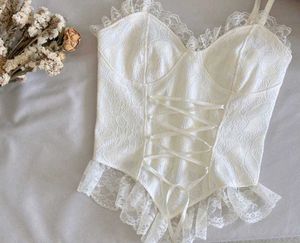 bridgerton Lace Trim Corset Cami Top🦢🥥🐚🦪💌
