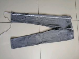 Grey Slim Fit Denim Jeans