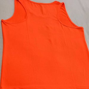 Bright Orange Athletic T Shirt