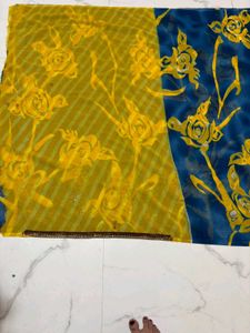 beutifull printed saree with attached blouse