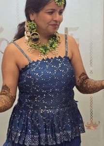 Elegant Blue Ethnic Set