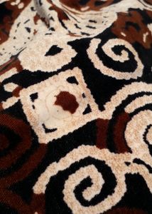 Abstract Print Midi Skirt