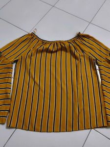 Striped Off-Shoulder Top